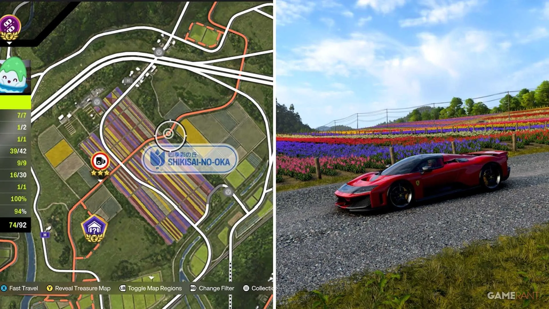 ferrari photo challenge summer shikisai-no-oka japan