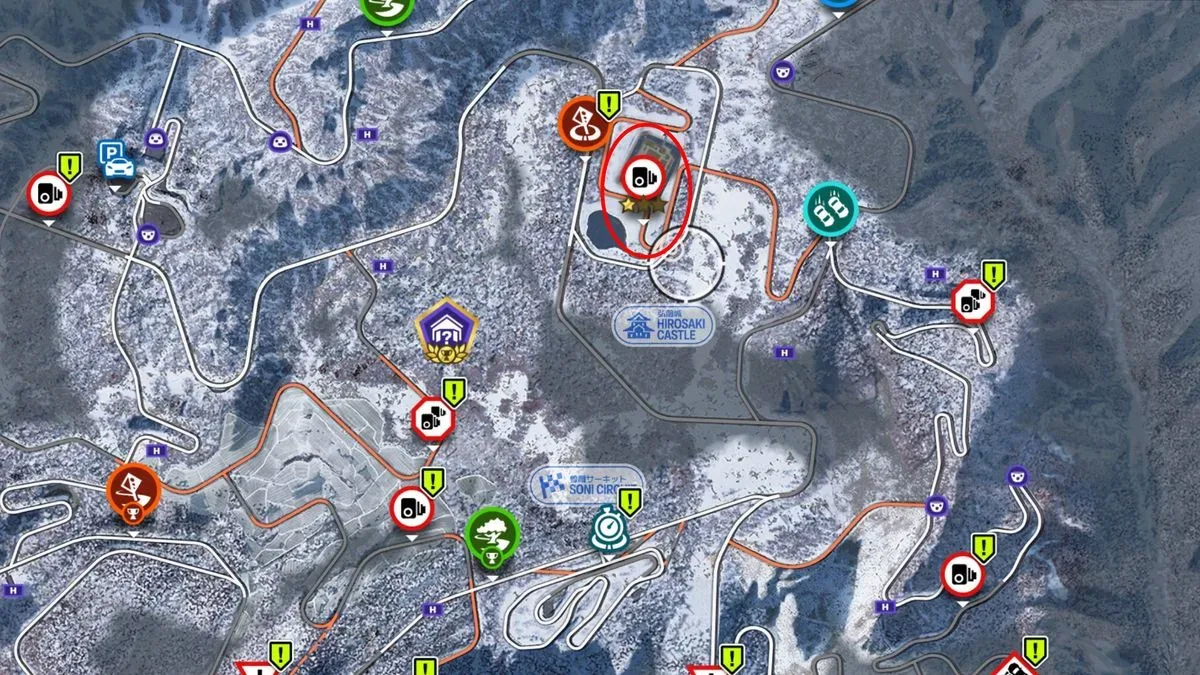 Forza Horizon 6 Hirosaki Castle Location: How to Find It in the Snow