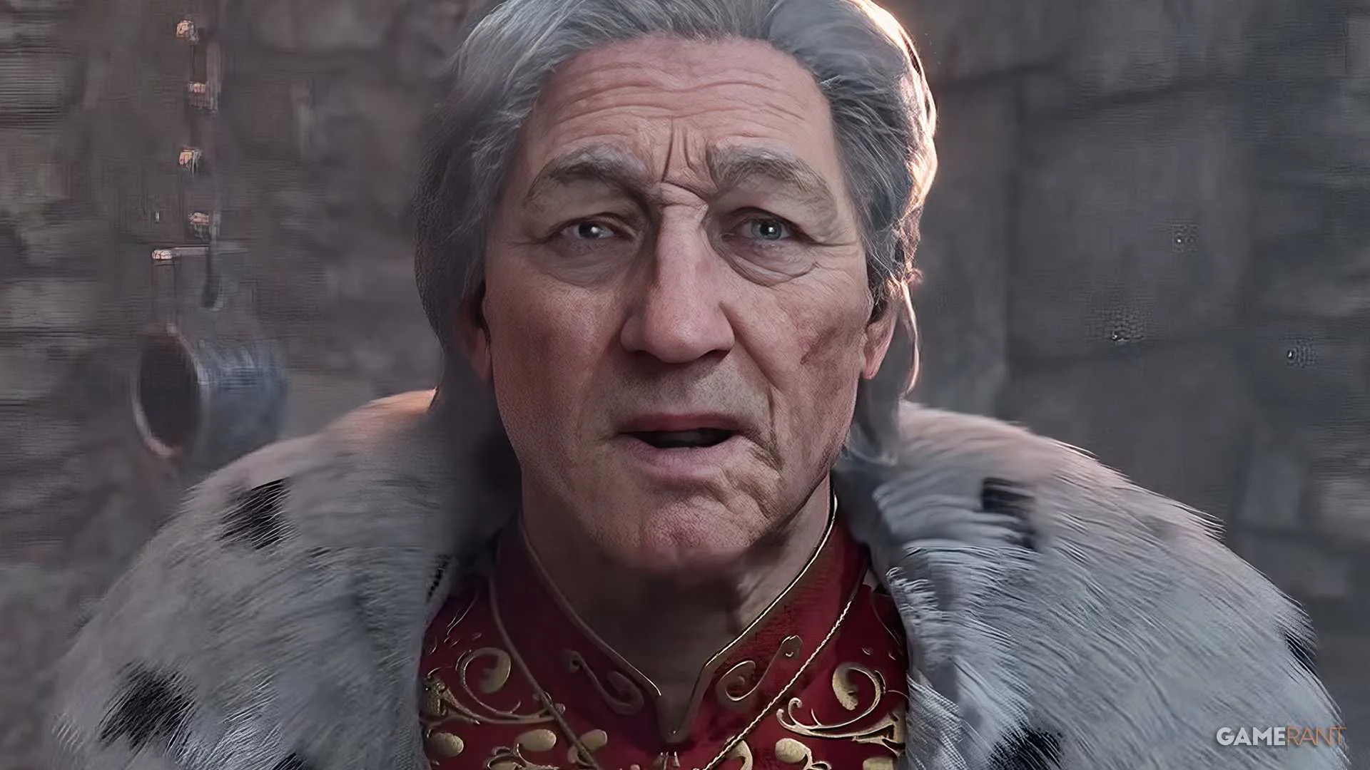 The Elder Scrolls 4 Oblivion Remastered Uriel Septim VII looking surprised upscaled