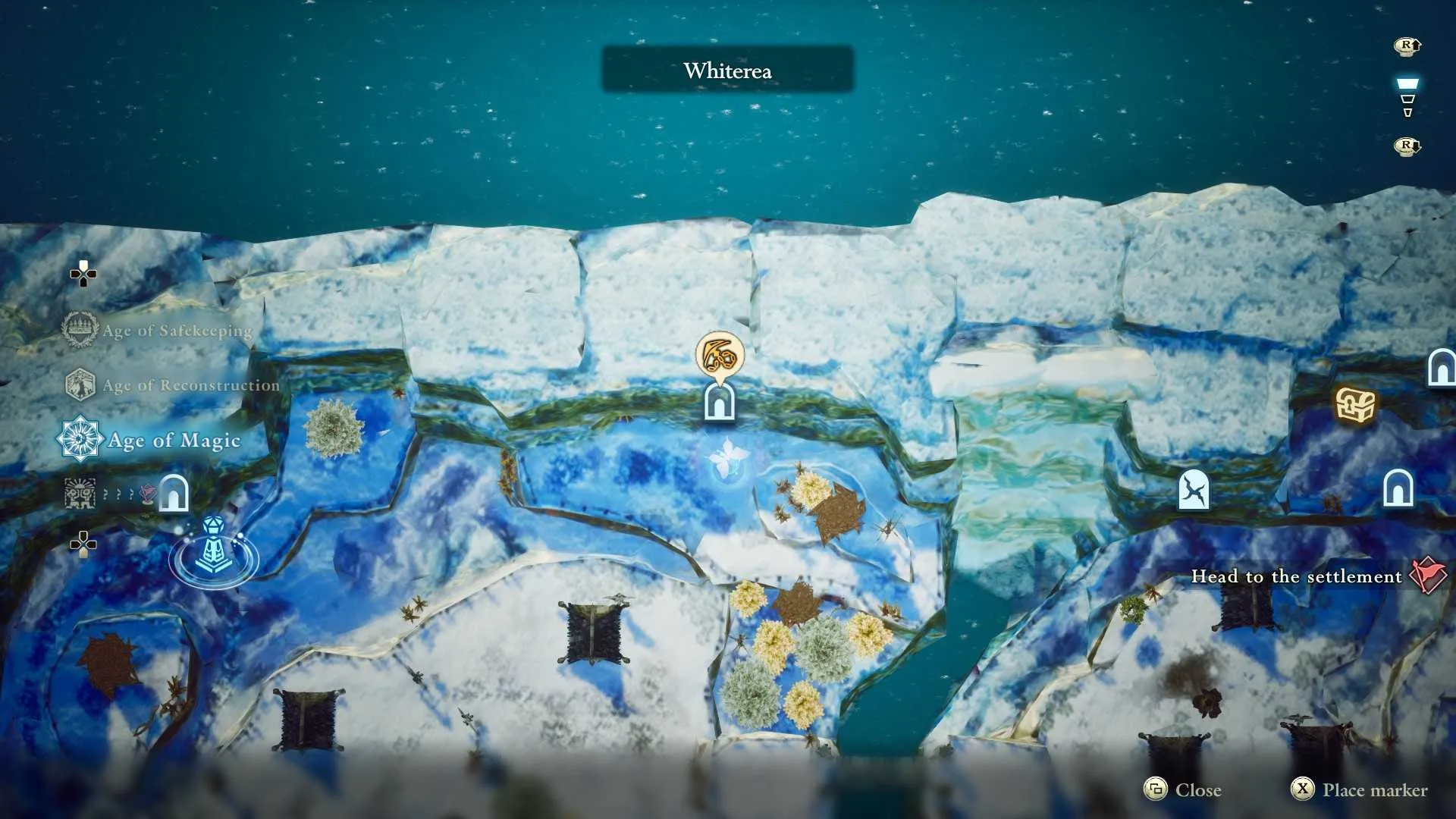 The Magic Compass reveals weapon locations on the map in The Adventures of Elliot.