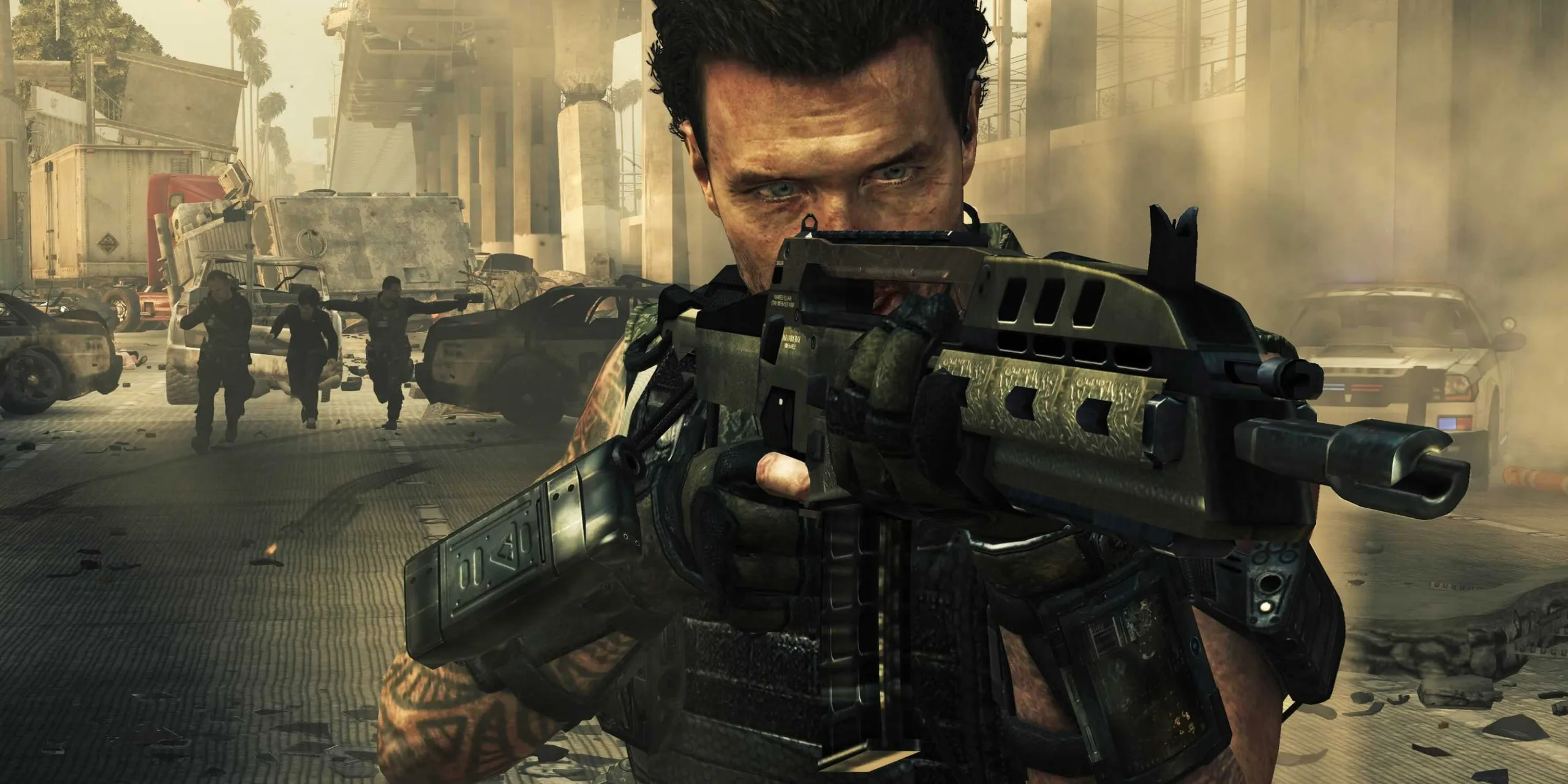harper in black ops 2 holding a gun