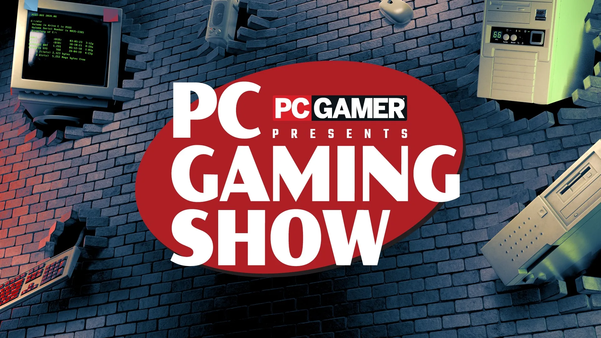 The key artwork for Future Publishing's PC Gaming Show 2026