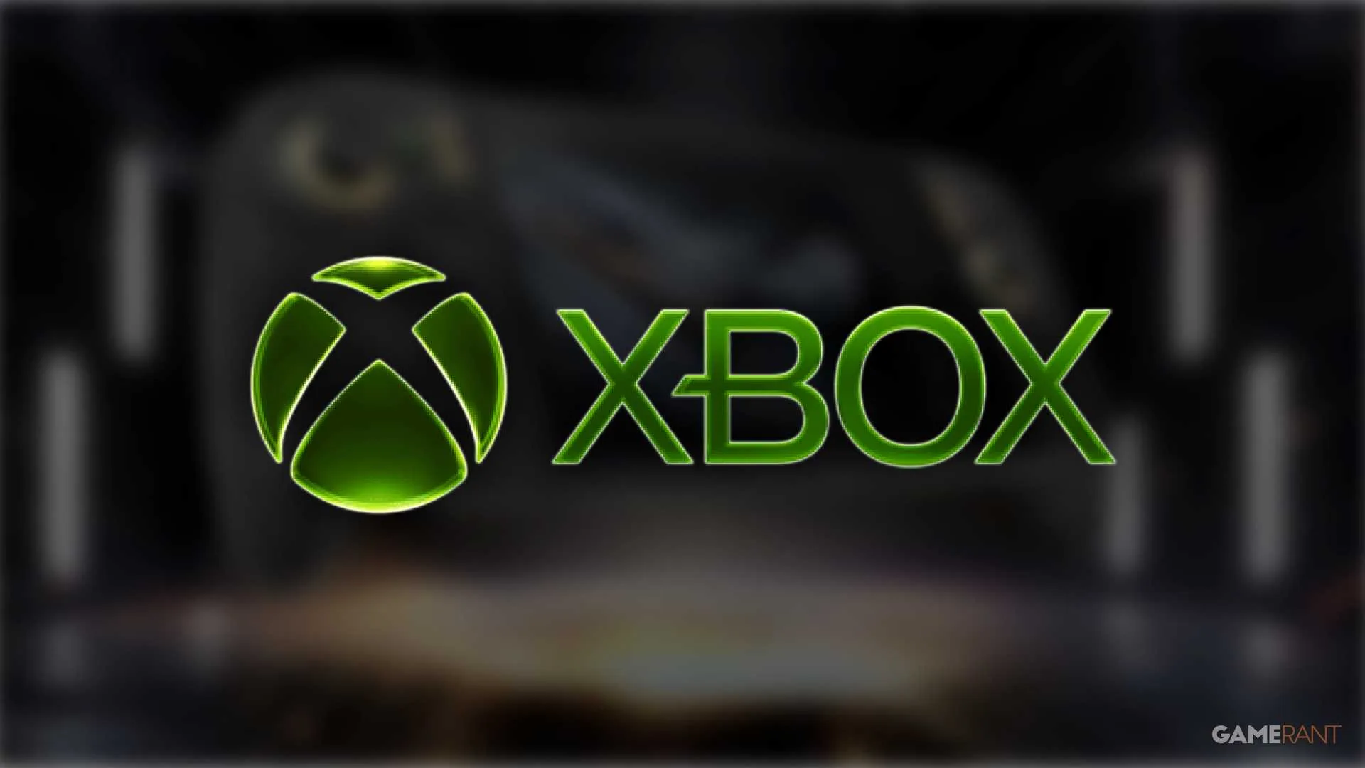 Xbox Logo over ROG Xbox Ally X20 blur
