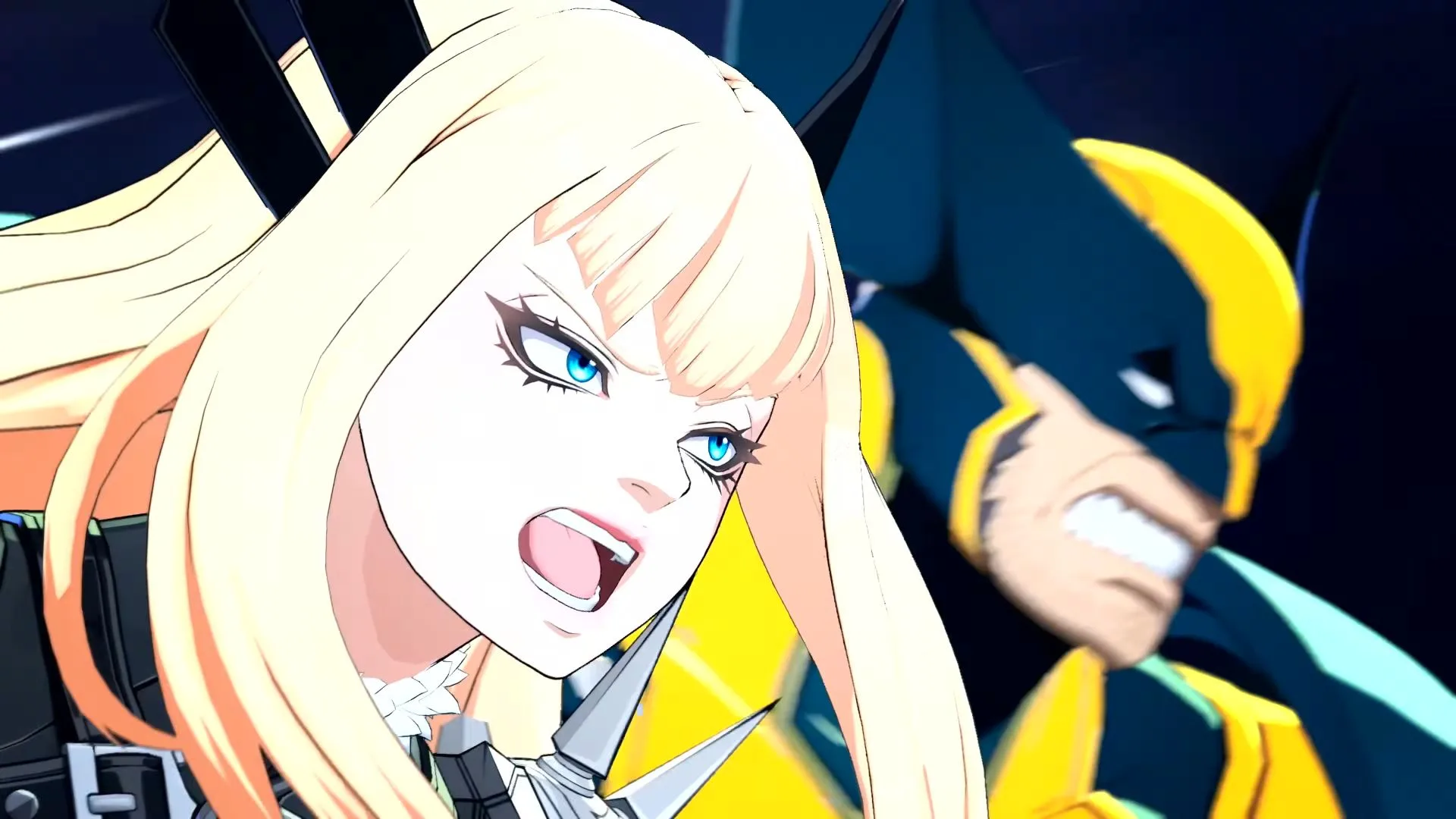 Magik and Wolverine charge into a fight