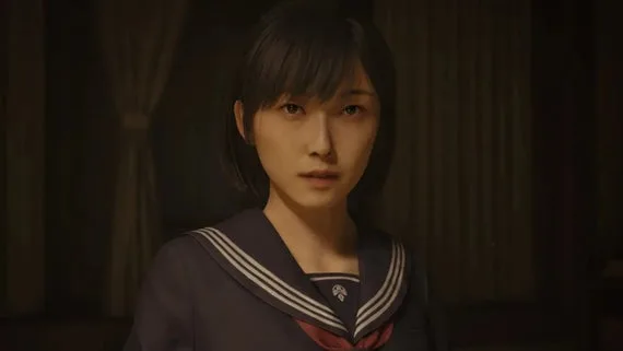 A close up of Hinako from Silent Hill f.