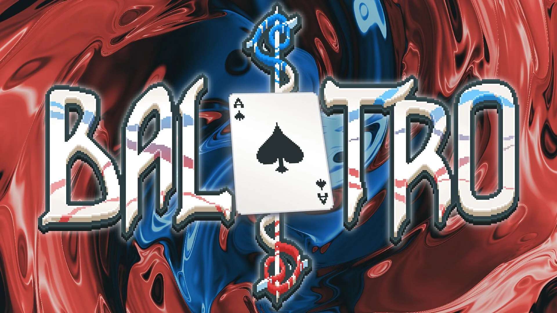 Balatro logo featuring an Ace of Spades. Represents the game published by Playstack.