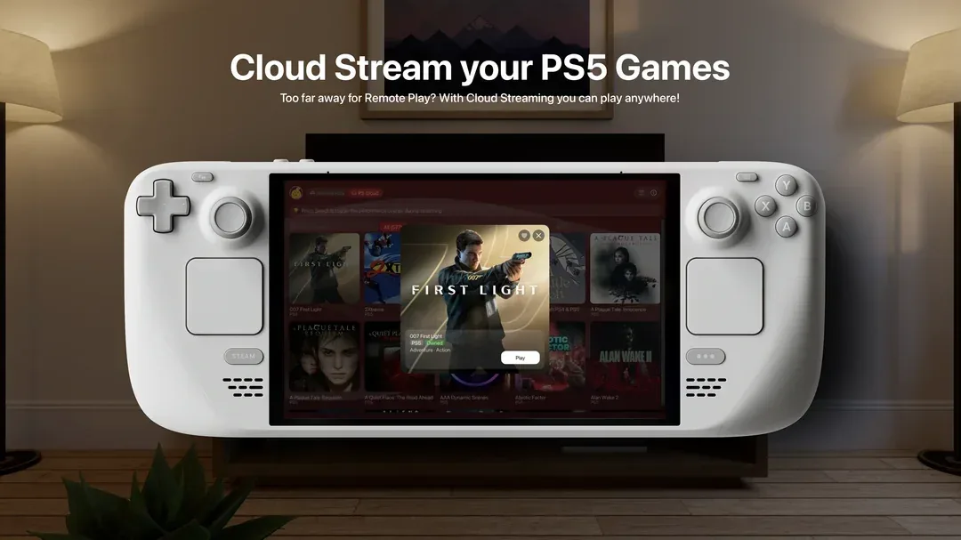 PS Plus Cloud Streaming Comes to Steam Deck via Free Asobi App - No PS5 or PS Portal Needed