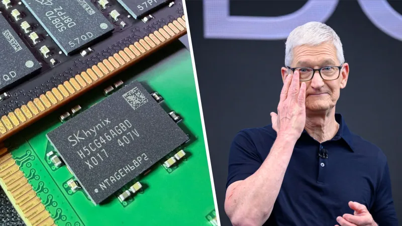 Tim Cook Admits Apple Price Hikes Are 'Unavoidable' - How the AI Memory Shortage Is Driving the RAMpocalypse