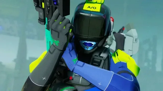 Marathon character close-up.