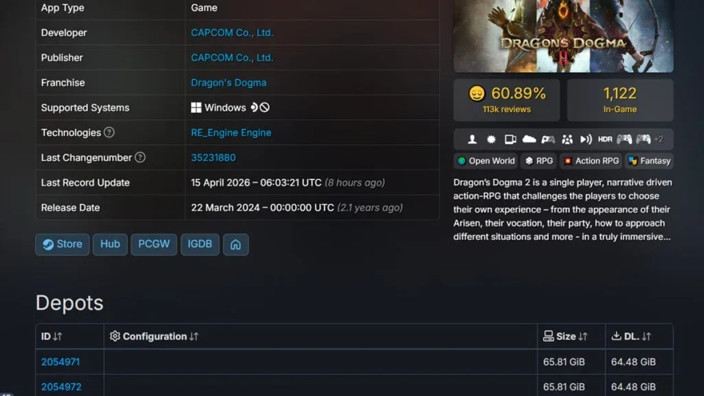 Dragon's Dogma 2's Mysterious 65GB Steam Update: Is the Dark Arisen-Style DLC Finally Coming?