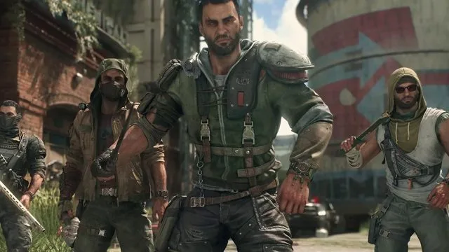 Dying Light: The Beast characters in a ruined city.