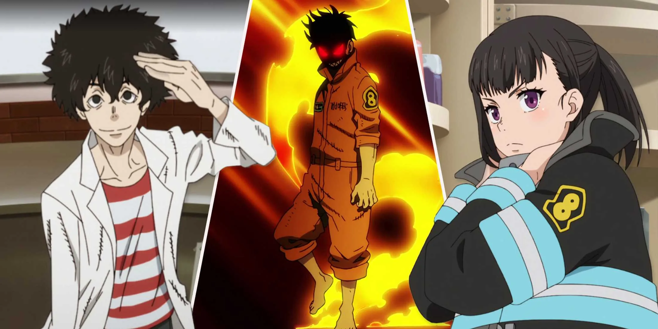 fire force main characters shinra viktor and mika edited