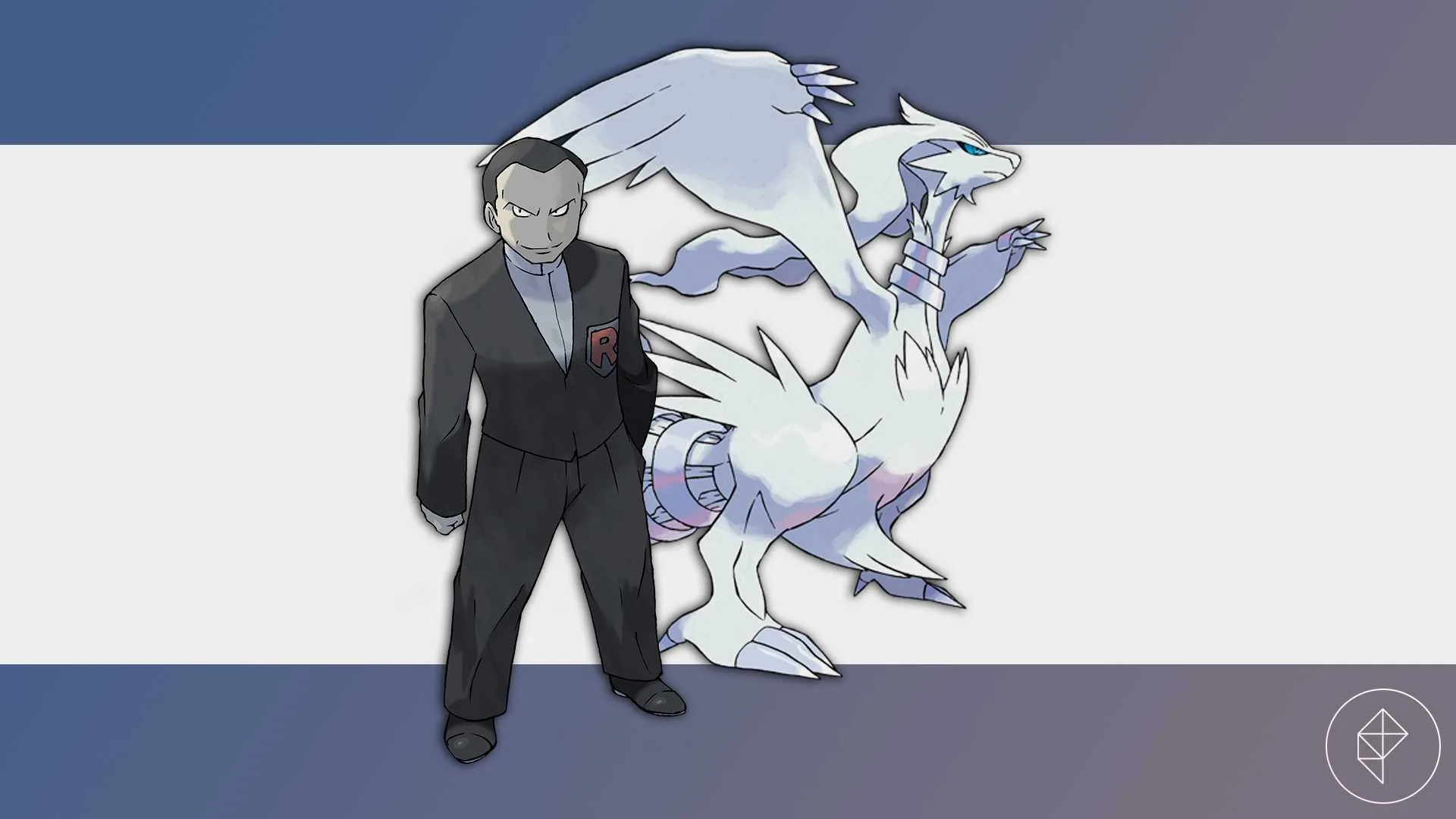 Giovanni with Reshiram in Pokémon